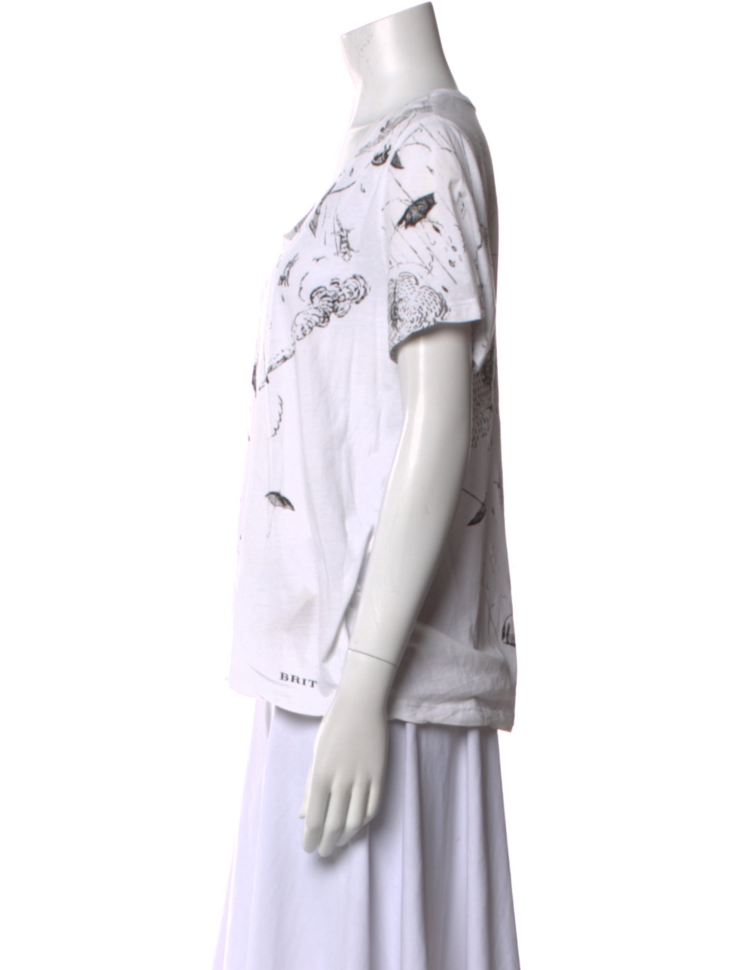 Burberry Brit Printed Scoop Neck T-Shirt