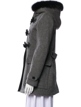 Burberry Brit Wool Fur Coat
