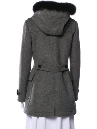 Burberry Brit Wool Fur Coat