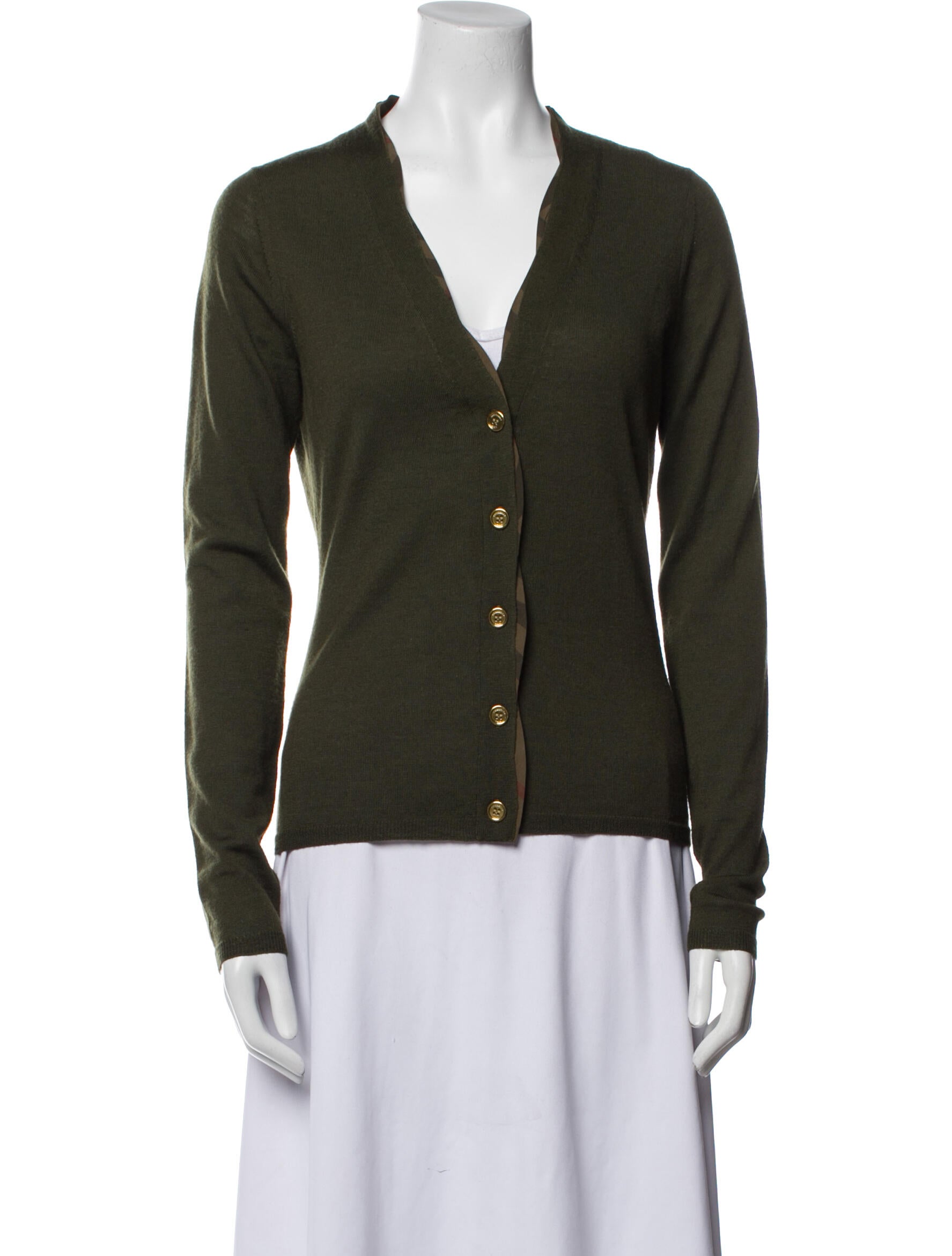 Burberry Brit Merino Wool V-Neck Sweater