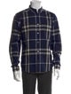 Burberry Brit Plaid Print Long Sleeve Shirt
