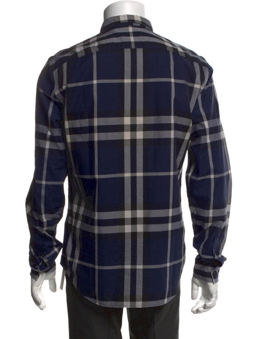 Burberry Brit Plaid Print Long Sleeve Shirt
