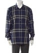 Burberry Brit Exploded Check Pattern Long Sleeve Dress Shirt