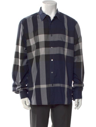 Burberry Brit Exploded Check Pattern Long Sleeve Shirt