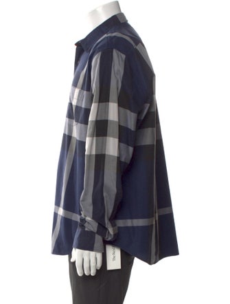 Burberry Brit Exploded Check Pattern Long Sleeve Shirt