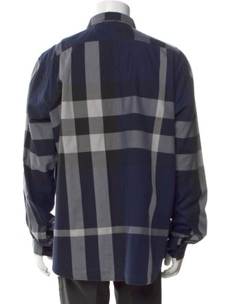Burberry Brit Exploded Check Pattern Long Sleeve Shirt