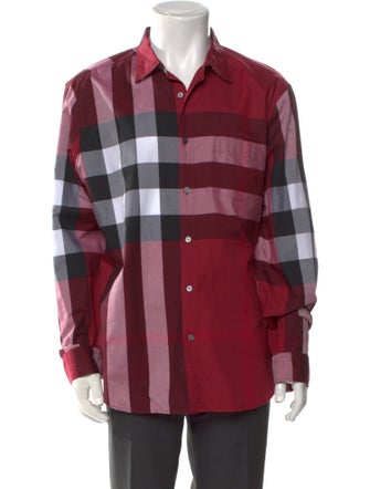 Burberry Brit Exploded Check Pattern Long Sleeve Shirt
