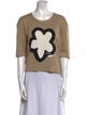 Burberry Brit Silk Graphic Print T-Shirt