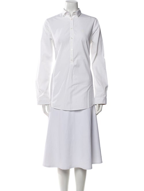 Burberry Brit Long Sleeve Button-Up Top