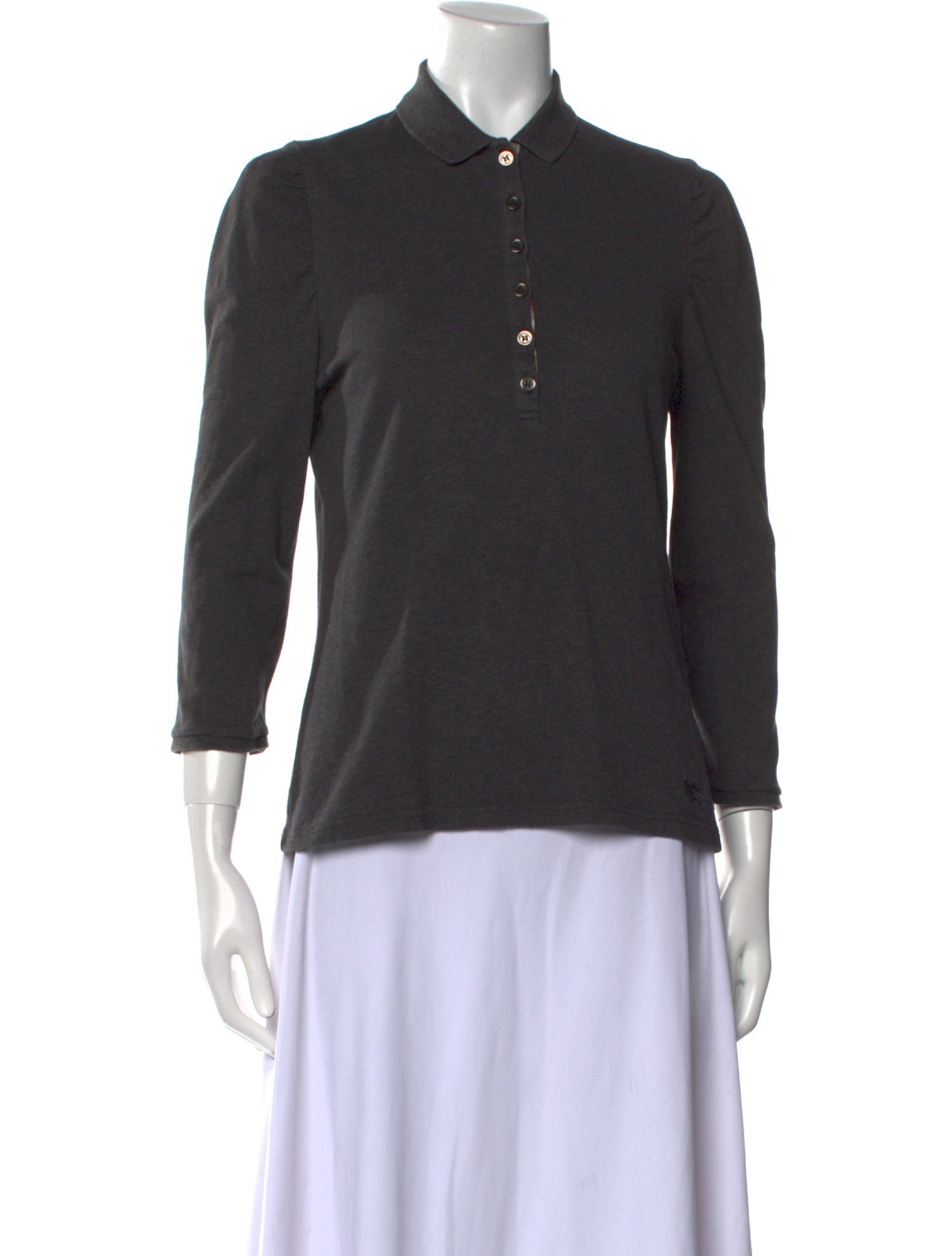 Burberry Brit Three-Quarter Sleeve Polo