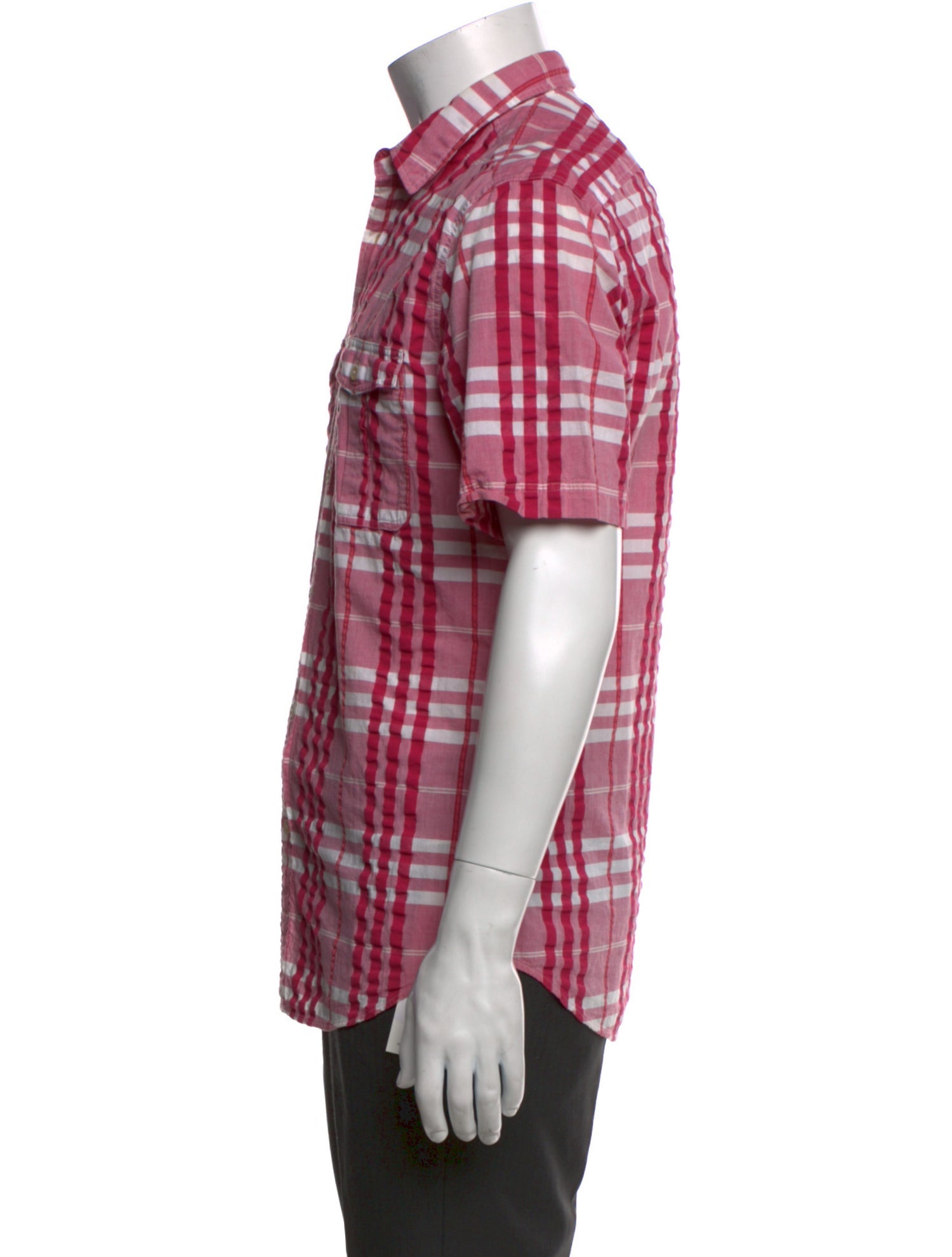 Burberry Brit House Check Pattern Short Sleeve Shirt