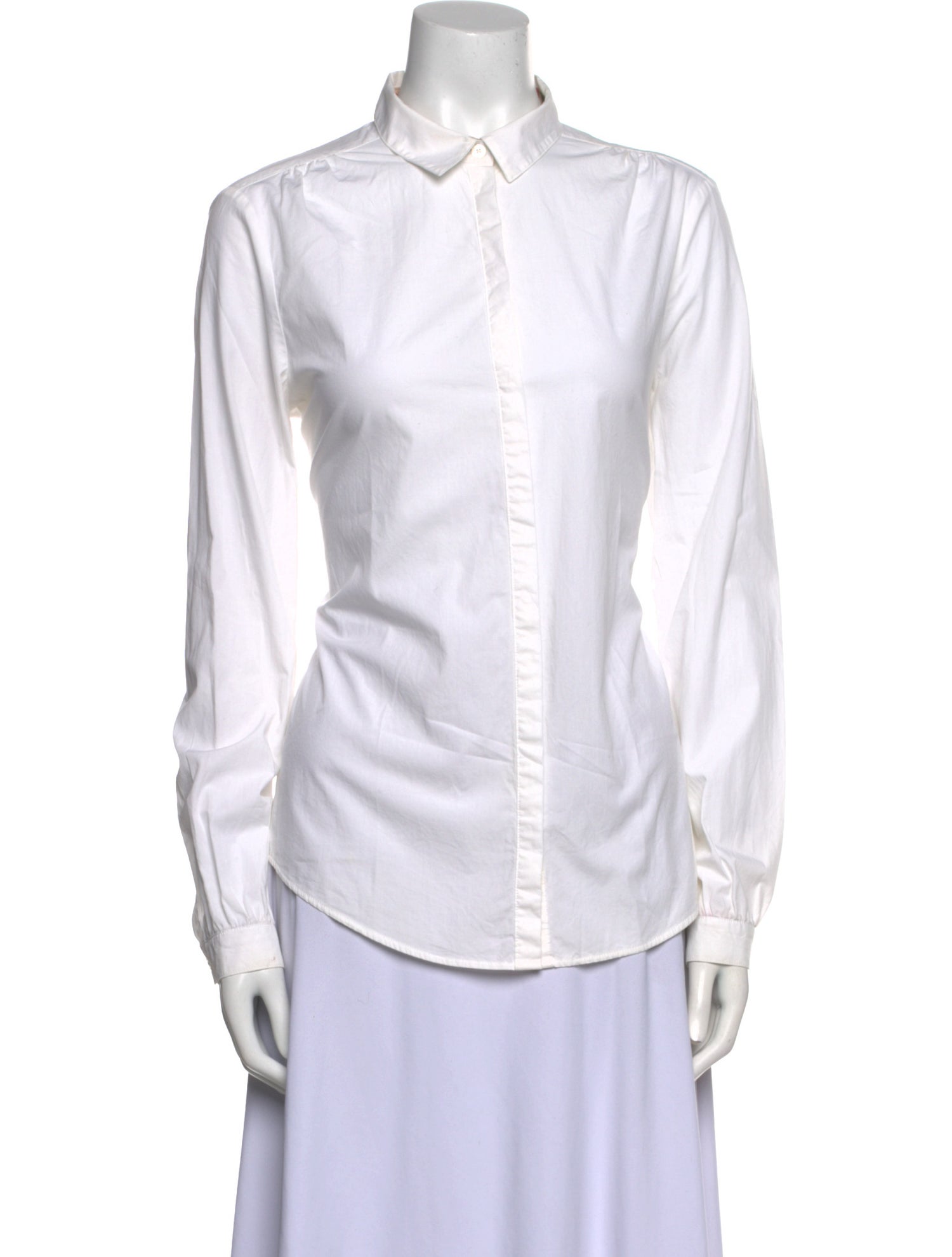 Burberry Brit Long Sleeve Button-Up Top