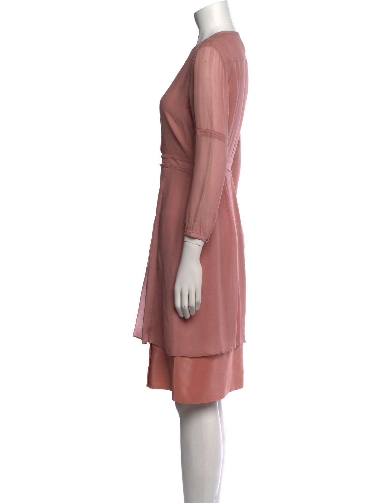 Burberry Brit Silk Knee-Length Dress