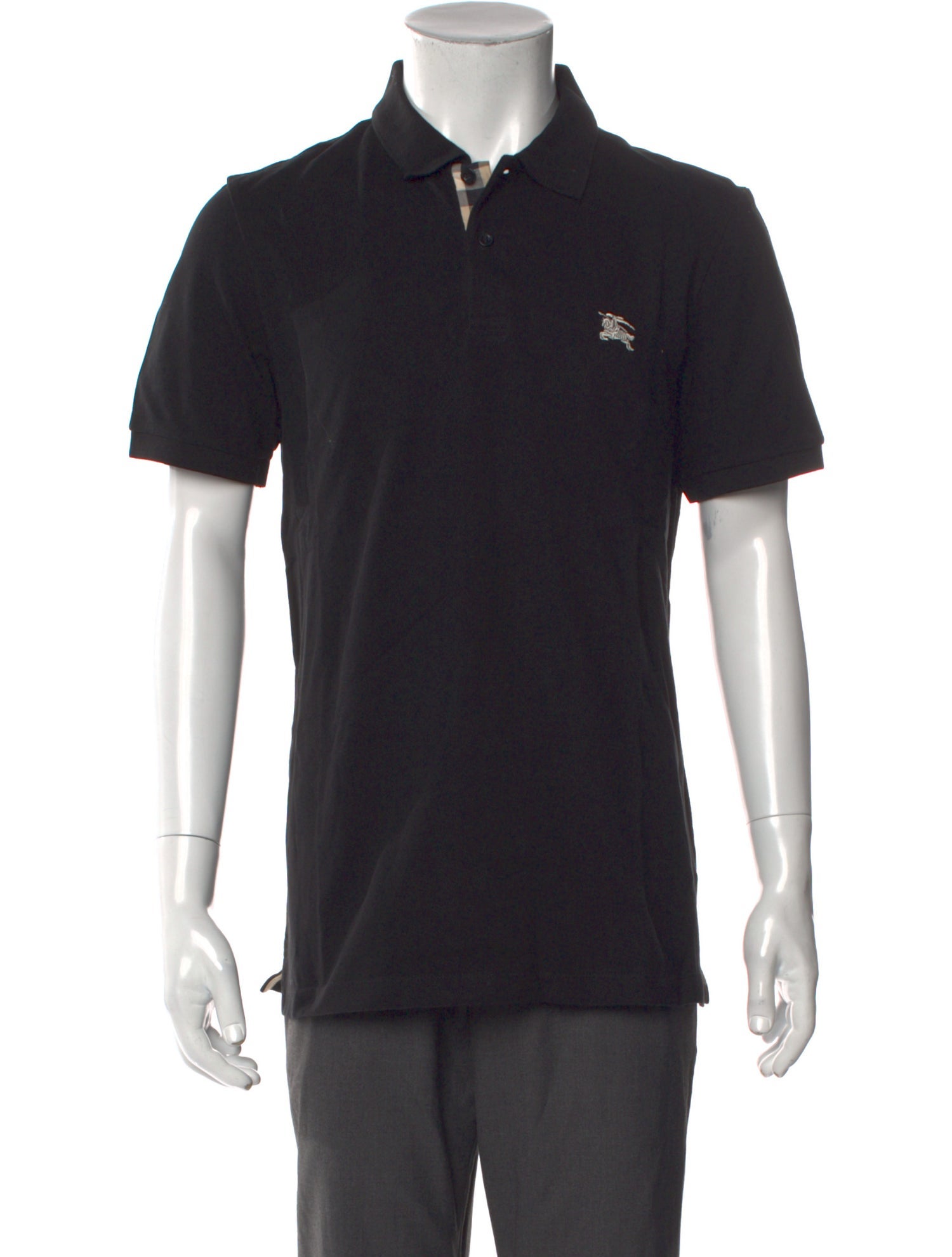 Burberry Brit V-Neck Short Sleeve Polo Shirt
