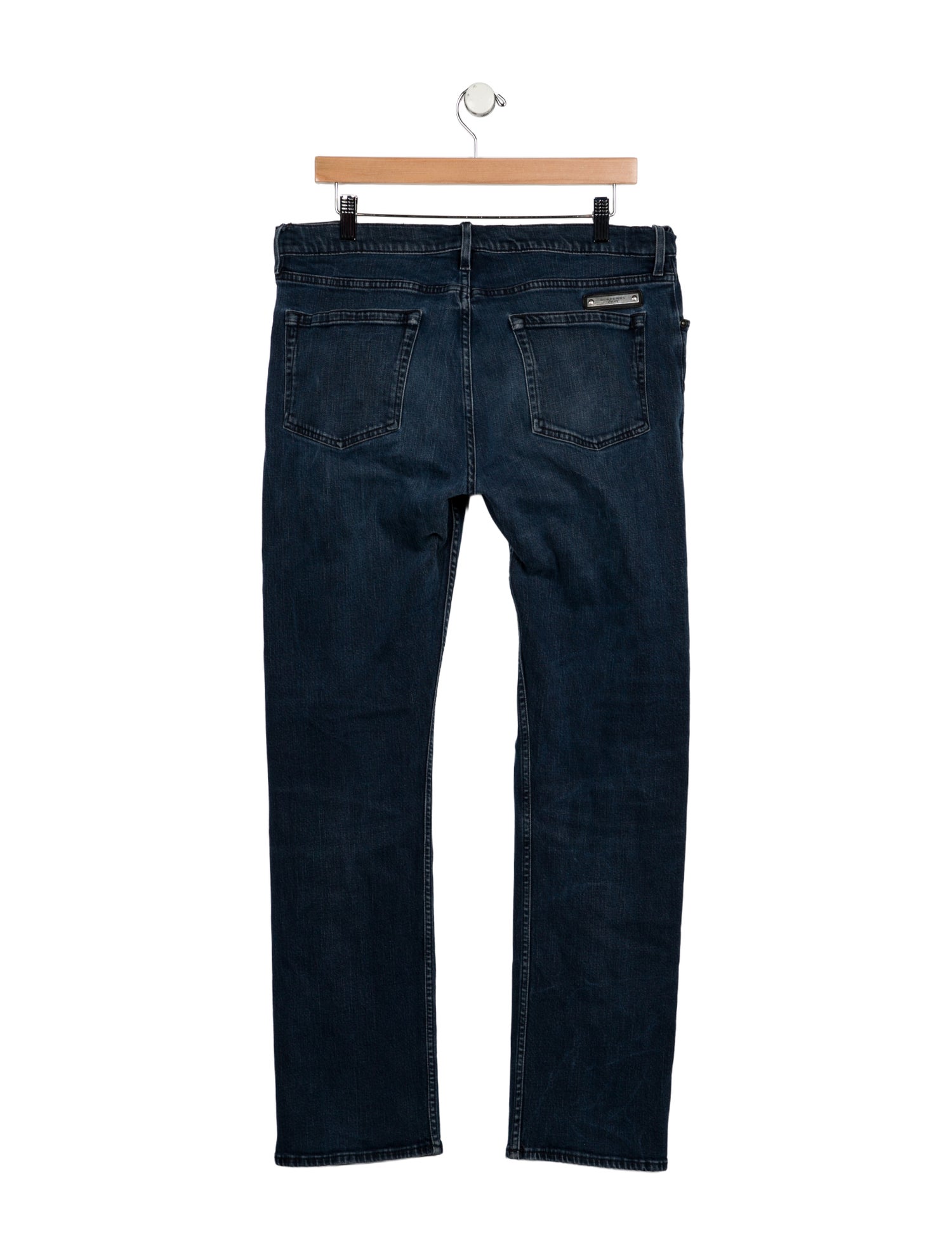 Burberry Brit Mid-Rise Straight Leg Jeans