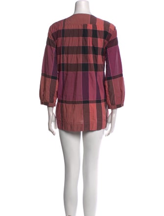 Burberry Brit Plaid Print Mini Dress