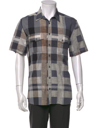 Burberry Brit Exploded Check Pattern Short Sleeve Shirt