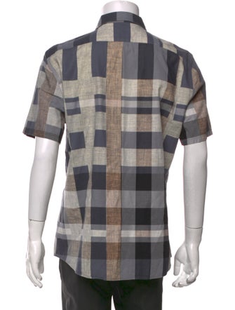 Burberry Brit Exploded Check Pattern Short Sleeve Shirt