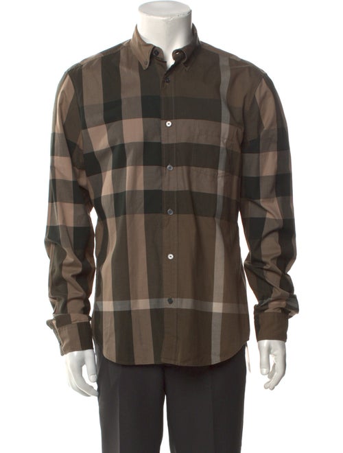 Burberry Brit Exploded Check Pattern Long Sleeve Shirt