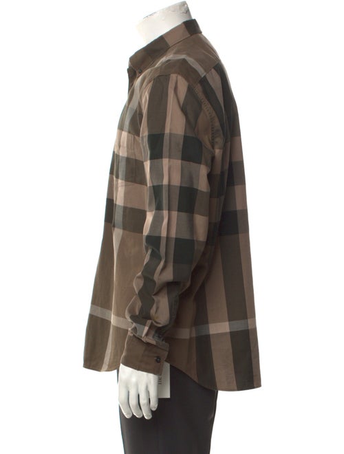 Burberry Brit Exploded Check Pattern Long Sleeve Shirt