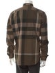 Burberry Brit Exploded Check Pattern Long Sleeve Shirt