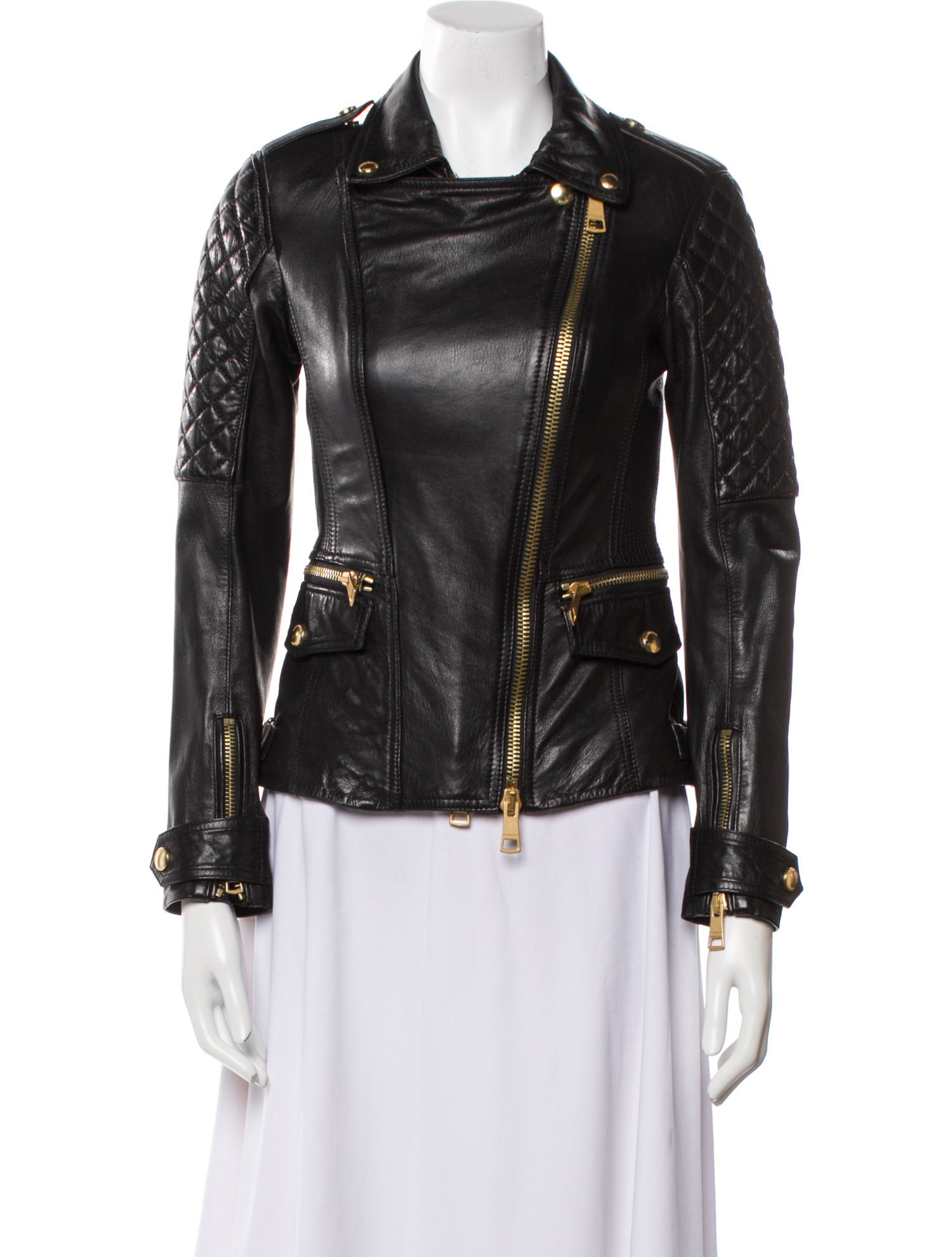 Burberry Brit Leather Biker Jacket