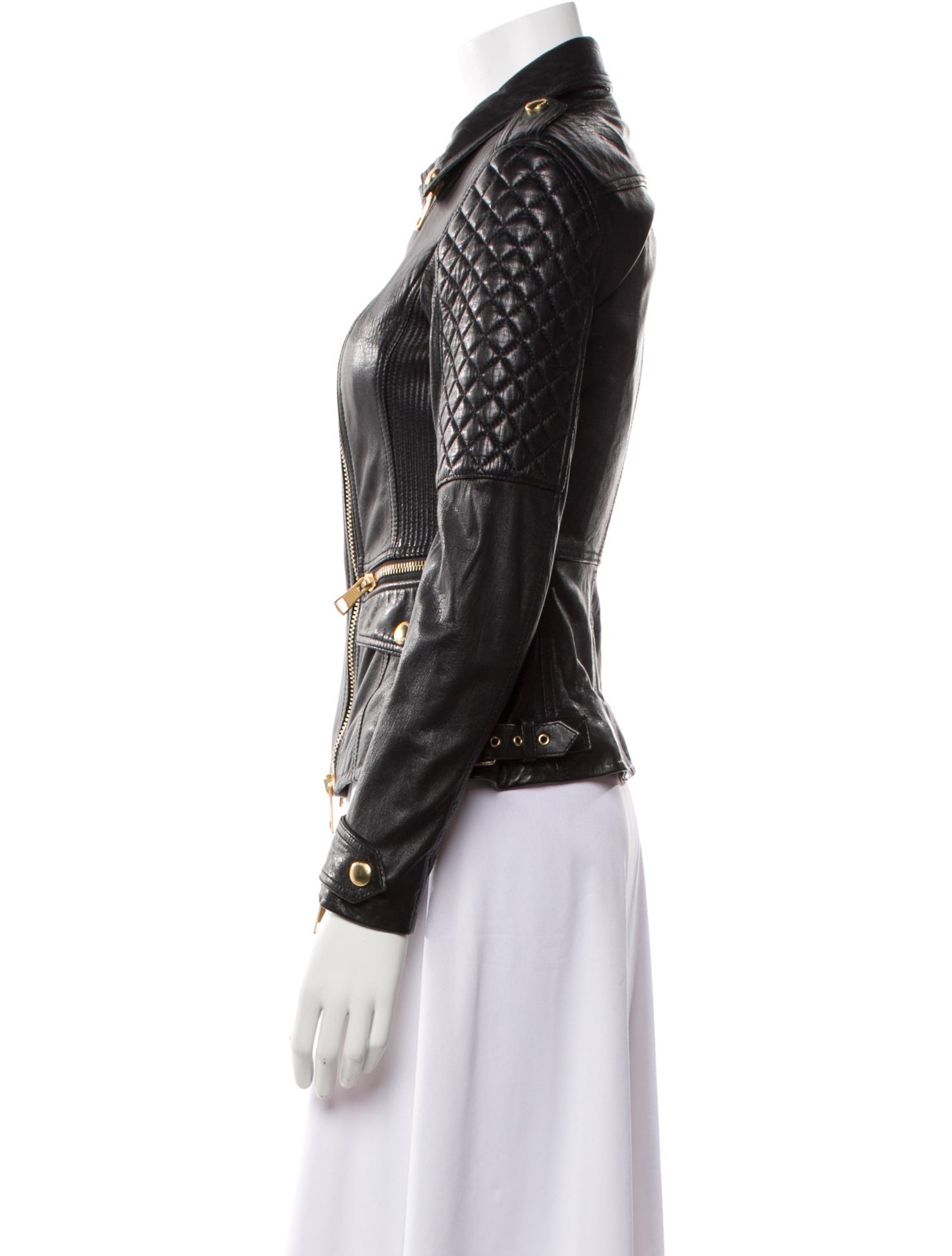 Burberry Brit Leather Biker Jacket