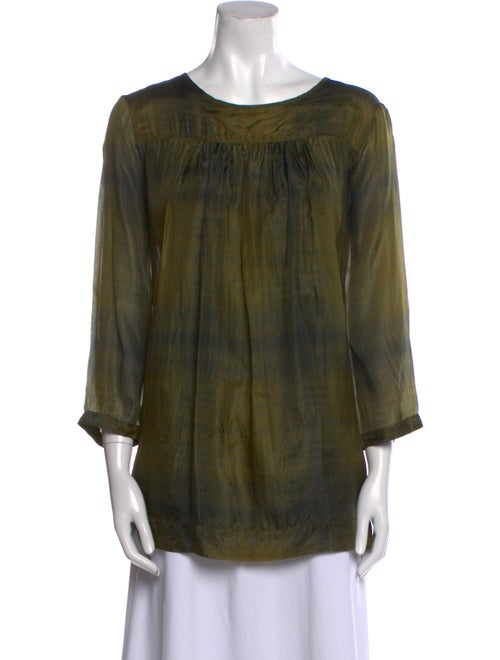 Burberry Brit Silk Scoop Neck Tunic