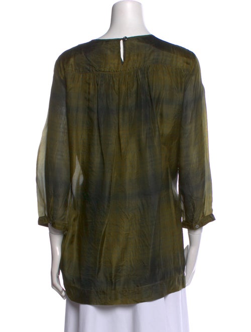 Burberry Brit Silk Scoop Neck Tunic