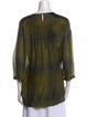 Burberry Brit Silk Scoop Neck Tunic