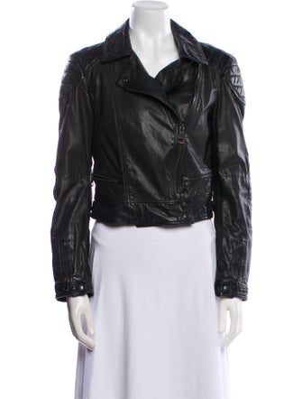 Burberry Brit Leather Biker Jacket