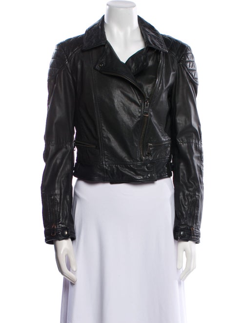Burberry Brit Leather Biker Jacket