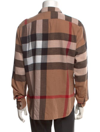 Burberry Brit Exploded Check Pattern Long Sleeve Shirt