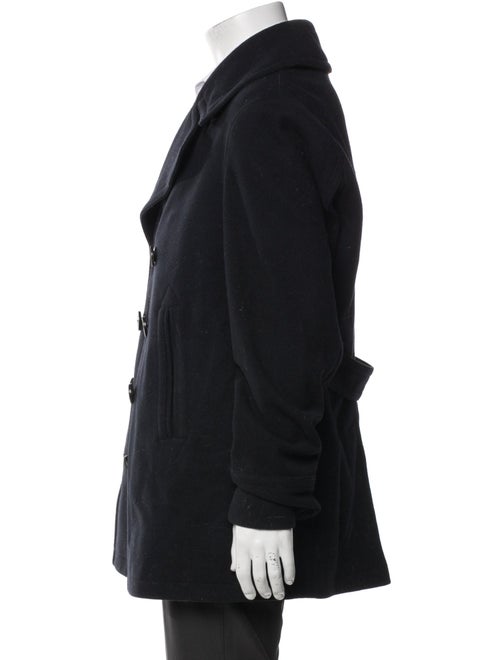 Burberry Brit Abstract Check Wool Peacoat