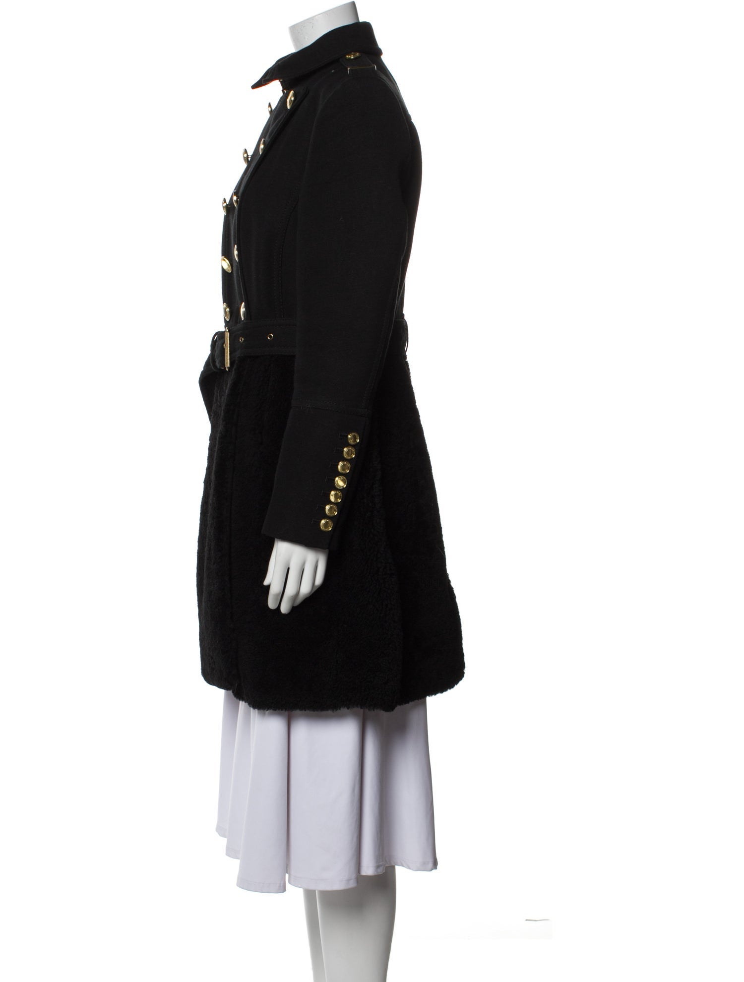 Burberry Brit Wool Fur Coat