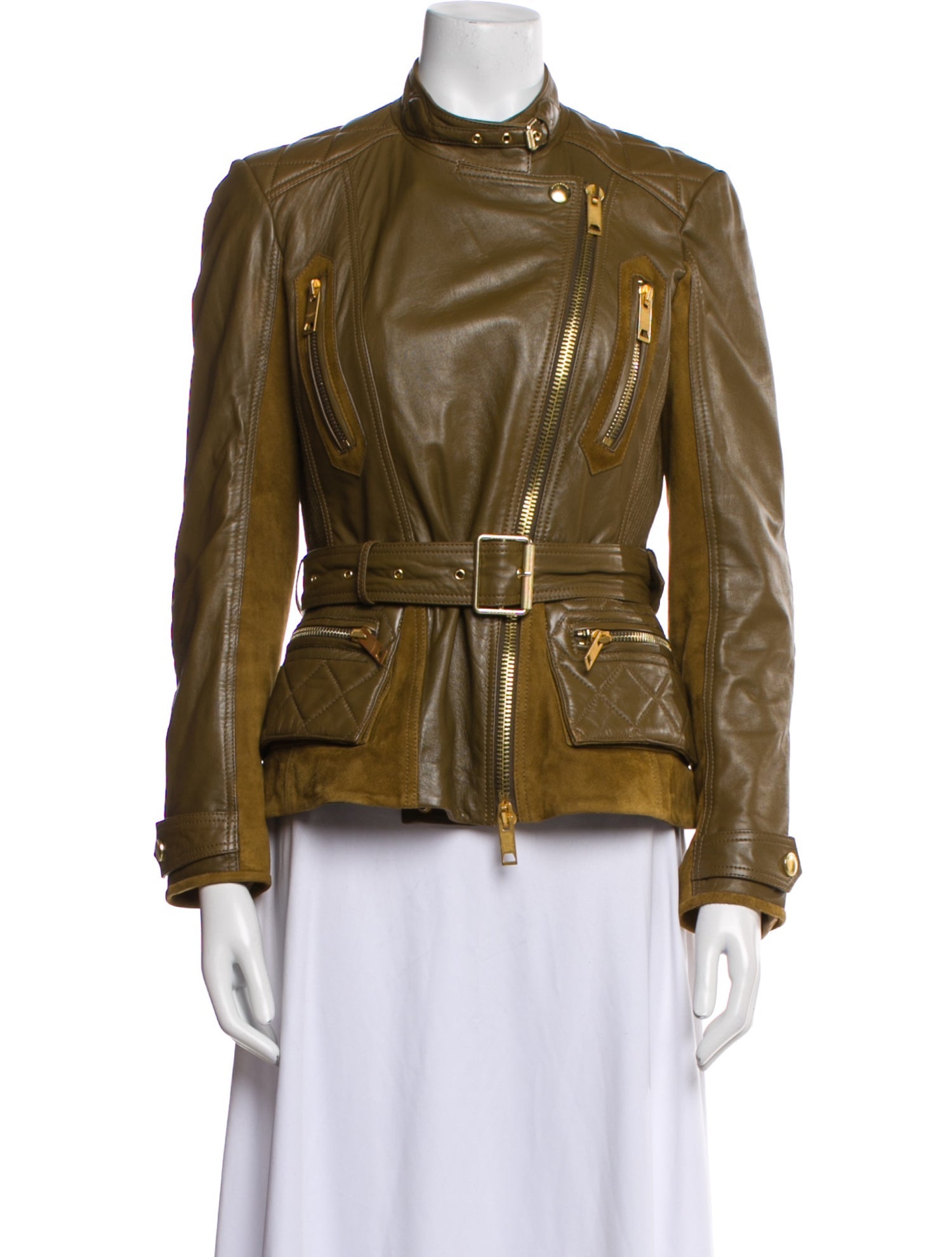 Burberry Brit Leather Biker Jacket