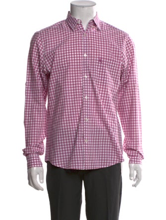 Burberry Brit Plaid Print Long Sleeve Shirt