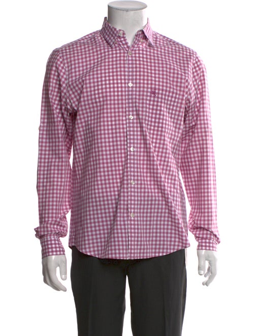 Burberry Brit Plaid Print Long Sleeve Shirt