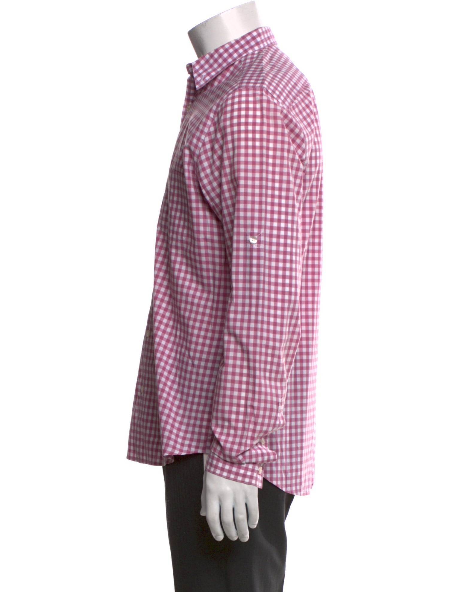 Burberry Brit Plaid Print Long Sleeve Shirt
