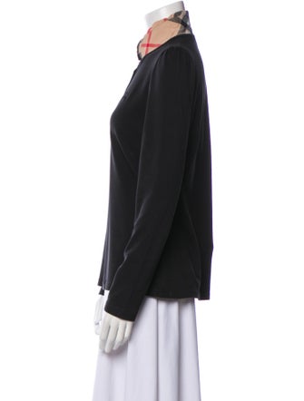 Burberry Brit Mock Neck Long Sleeve Polo