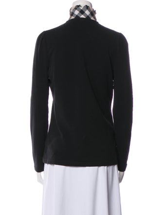 Burberry Brit Mock Neck Long Sleeve Polo