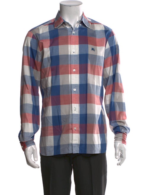 Burberry Brit Plaid Print Long Sleeve Shirt