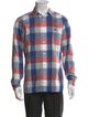 Burberry Brit Plaid Print Long Sleeve Shirt