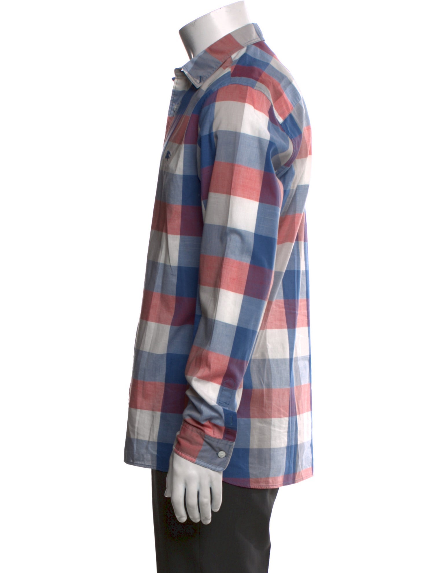 Burberry Brit Plaid Print Long Sleeve Shirt