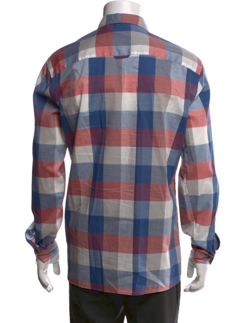 Burberry Brit Plaid Print Long Sleeve Shirt