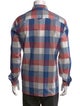 Burberry Brit Plaid Print Long Sleeve Shirt