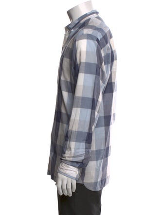 Burberry Brit Plaid Print Long Sleeve Shirt