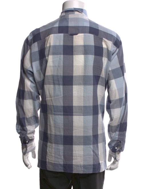 Burberry Brit Plaid Print Long Sleeve Shirt