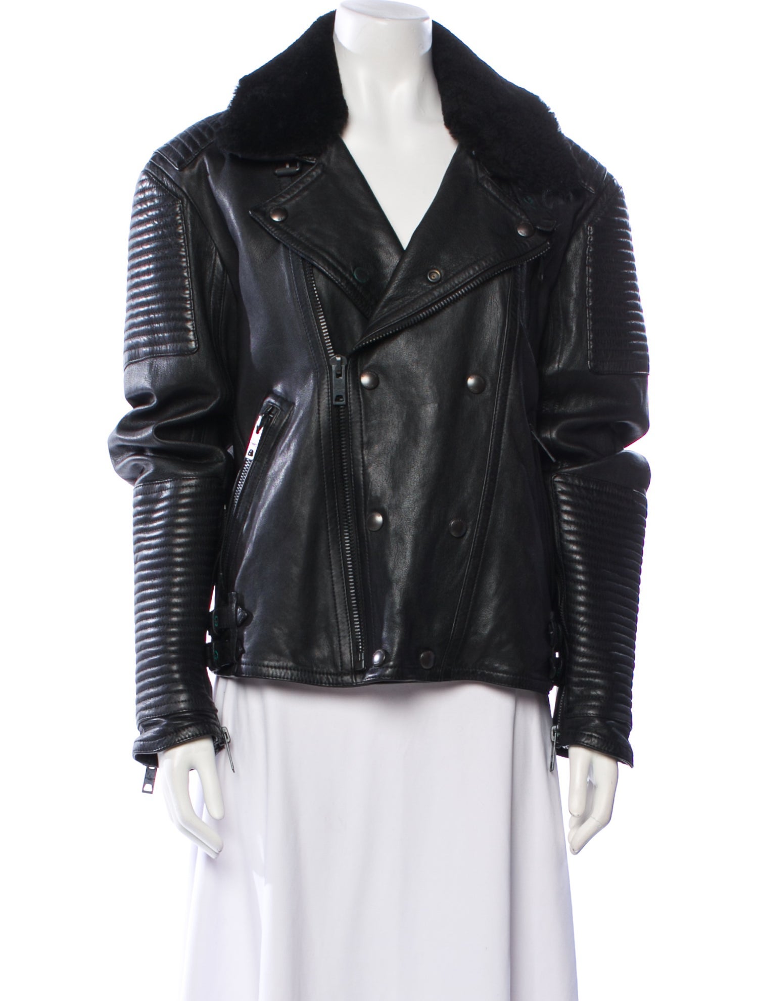 Burberry Brit Leather Biker Jacket
