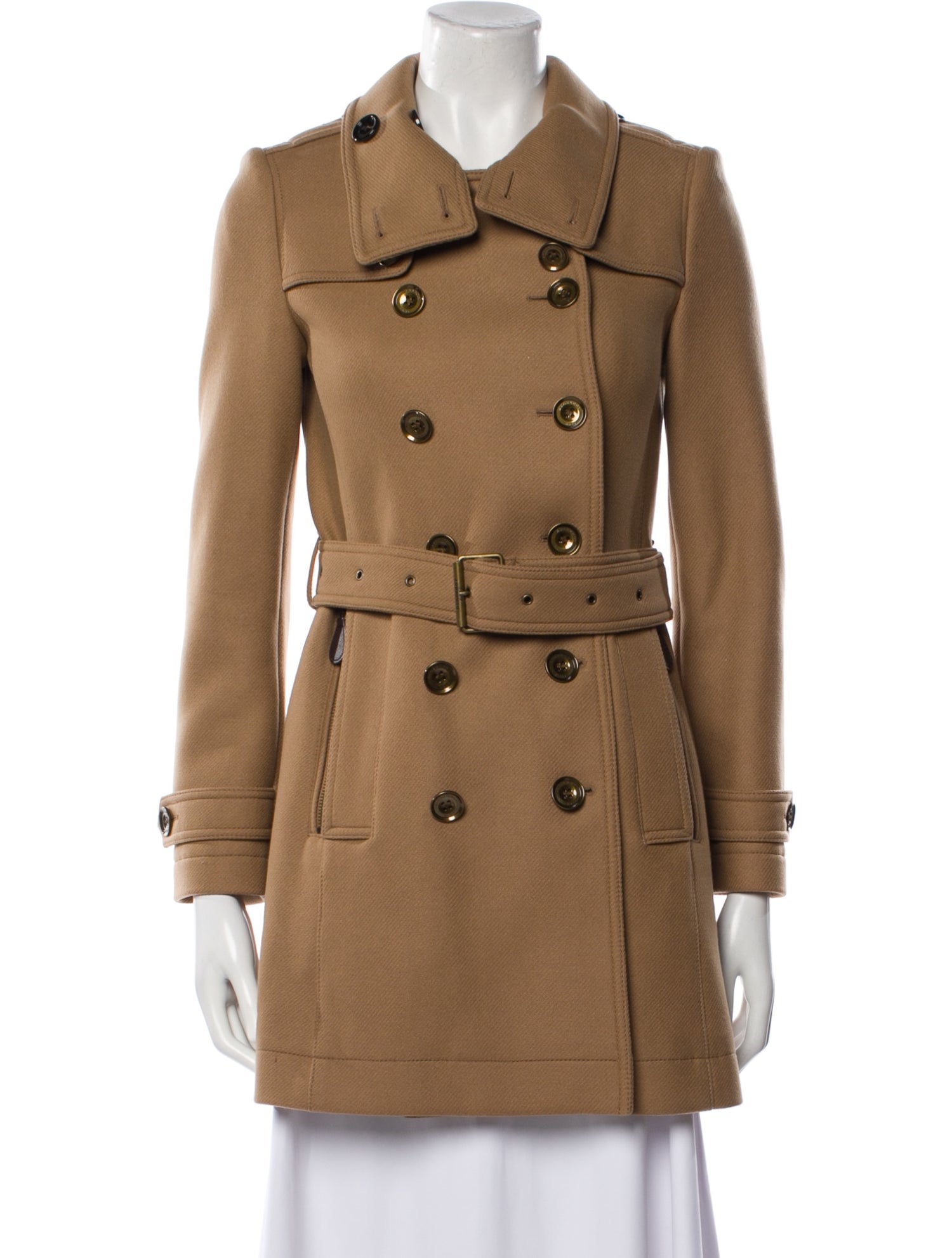 Burberry Brit Virgin Wool Trench Coat